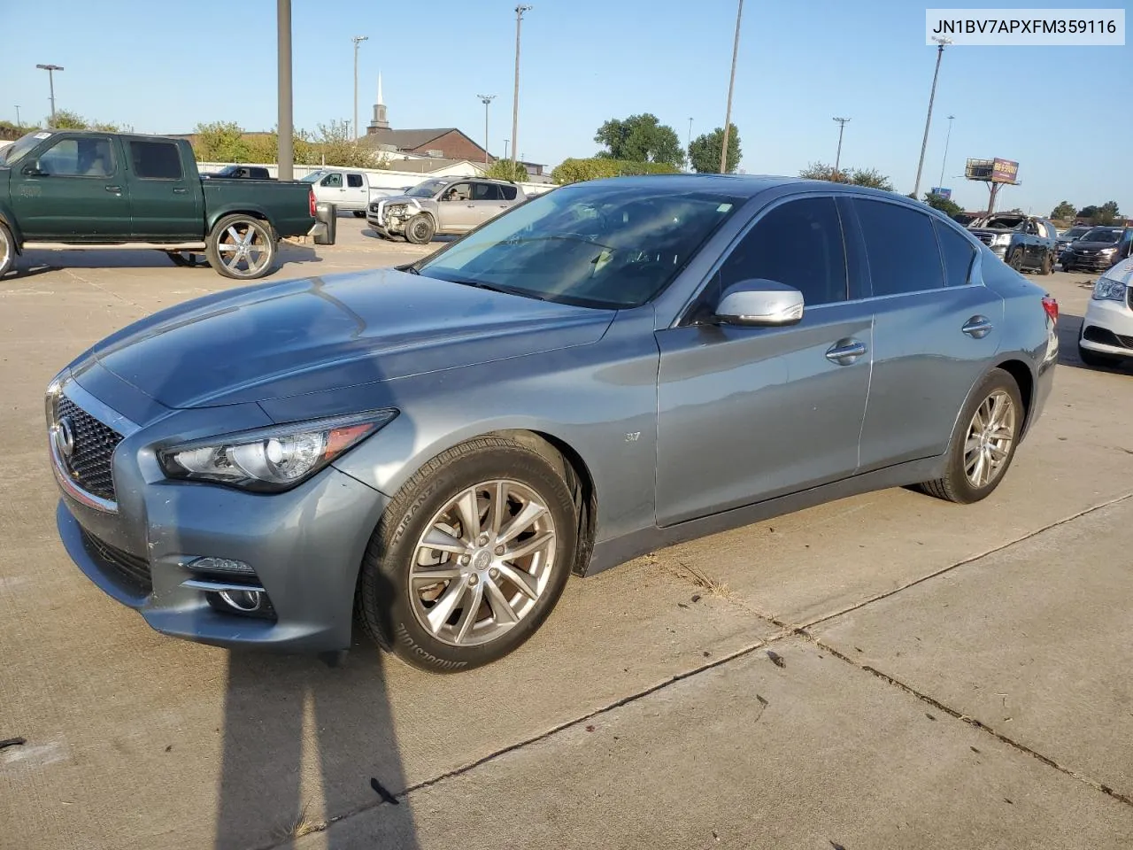 JN1BV7APXFM359116 2015 Infiniti Q50 Base