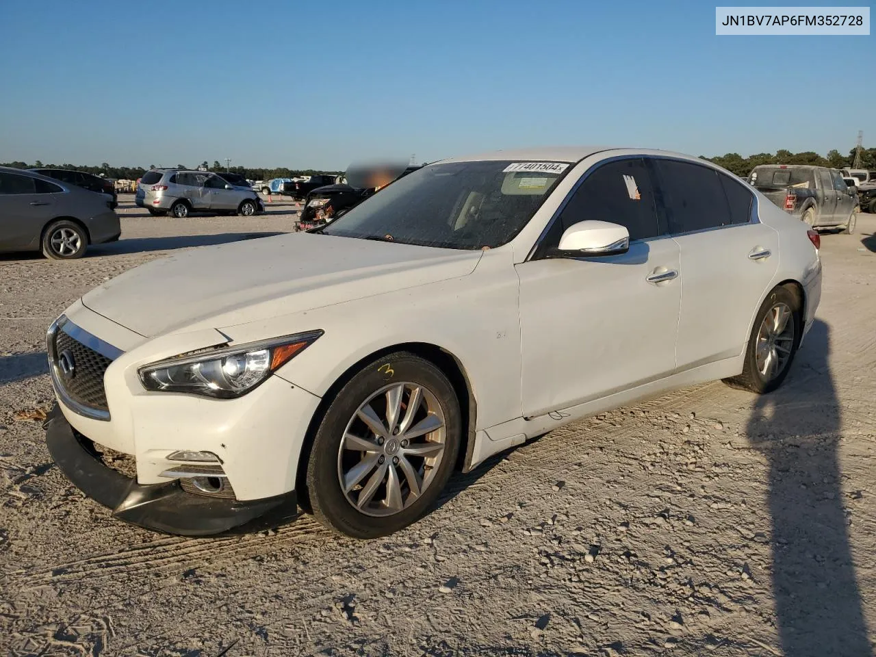 2015 Infiniti Q50 Base VIN: JN1BV7AP6FM352728 Lot: 77401504