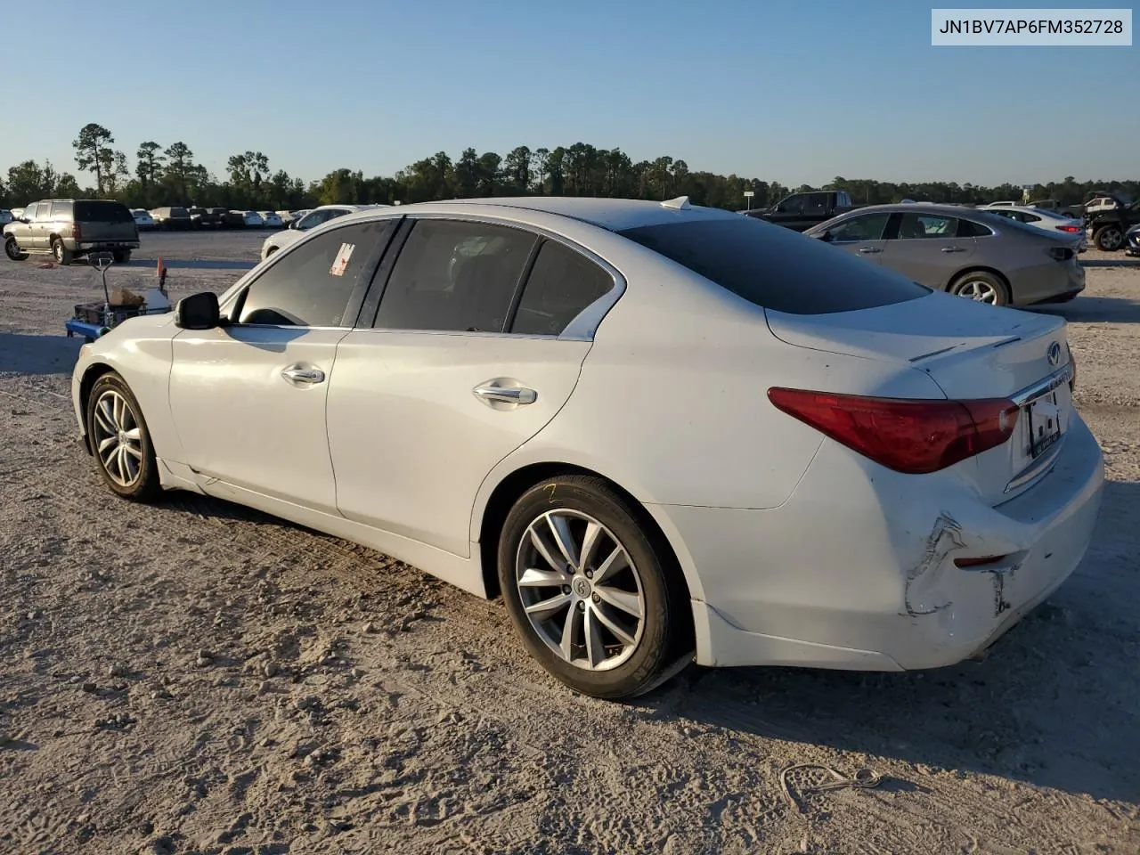 2015 Infiniti Q50 Base VIN: JN1BV7AP6FM352728 Lot: 77401504