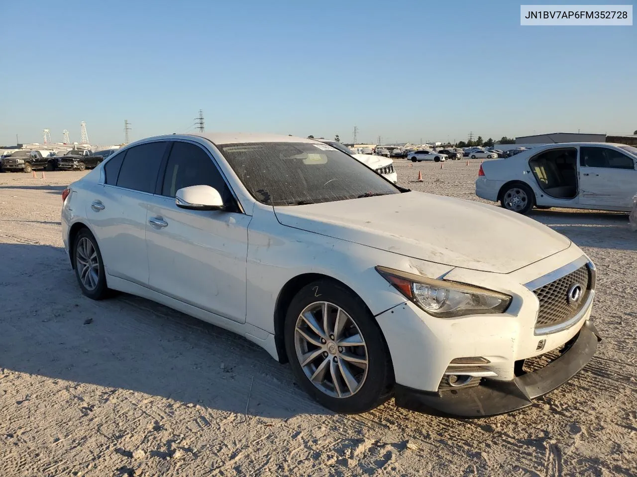 2015 Infiniti Q50 Base VIN: JN1BV7AP6FM352728 Lot: 77401504