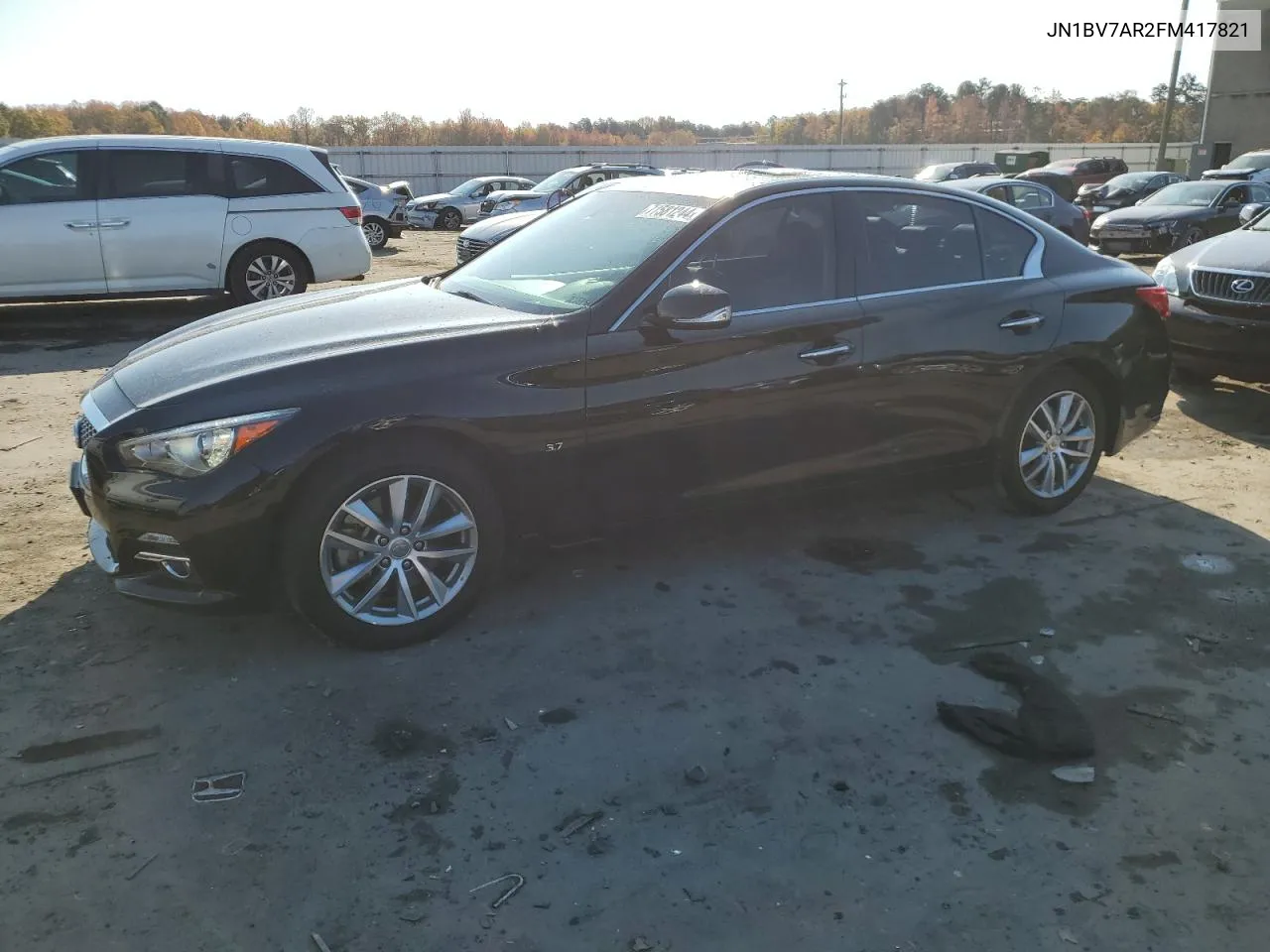 2015 Infiniti Q50 Base VIN: JN1BV7AR2FM417821 Lot: 77581244