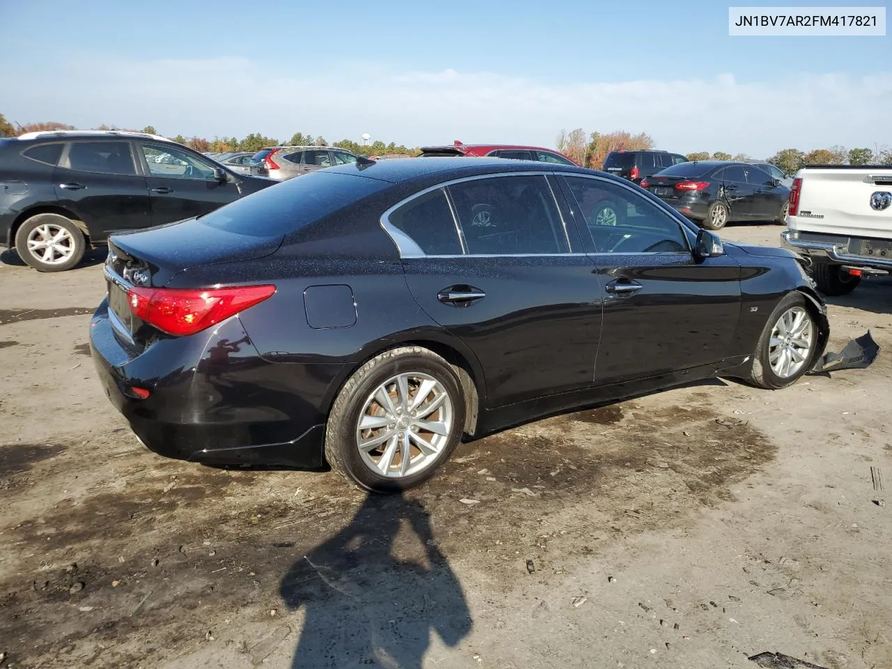 2015 Infiniti Q50 Base VIN: JN1BV7AR2FM417821 Lot: 77581244