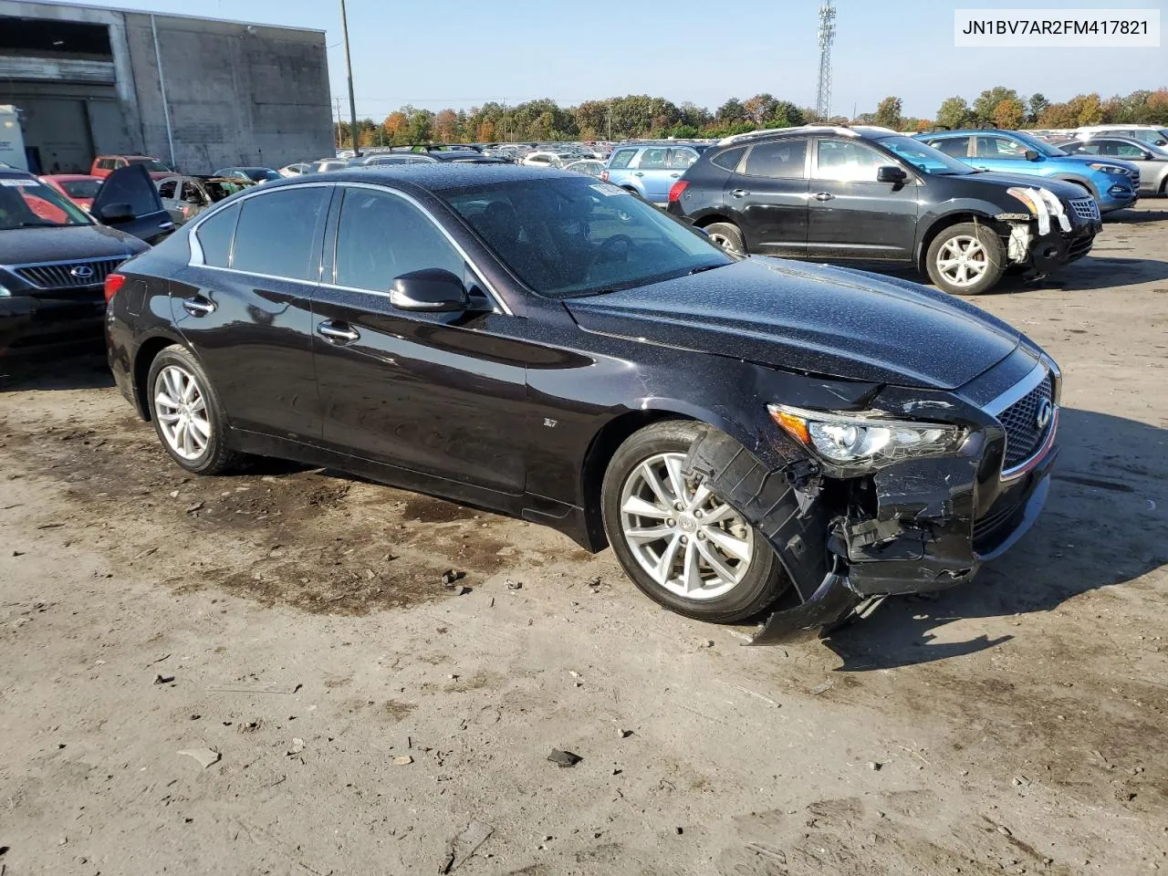 2015 Infiniti Q50 Base VIN: JN1BV7AR2FM417821 Lot: 77581244