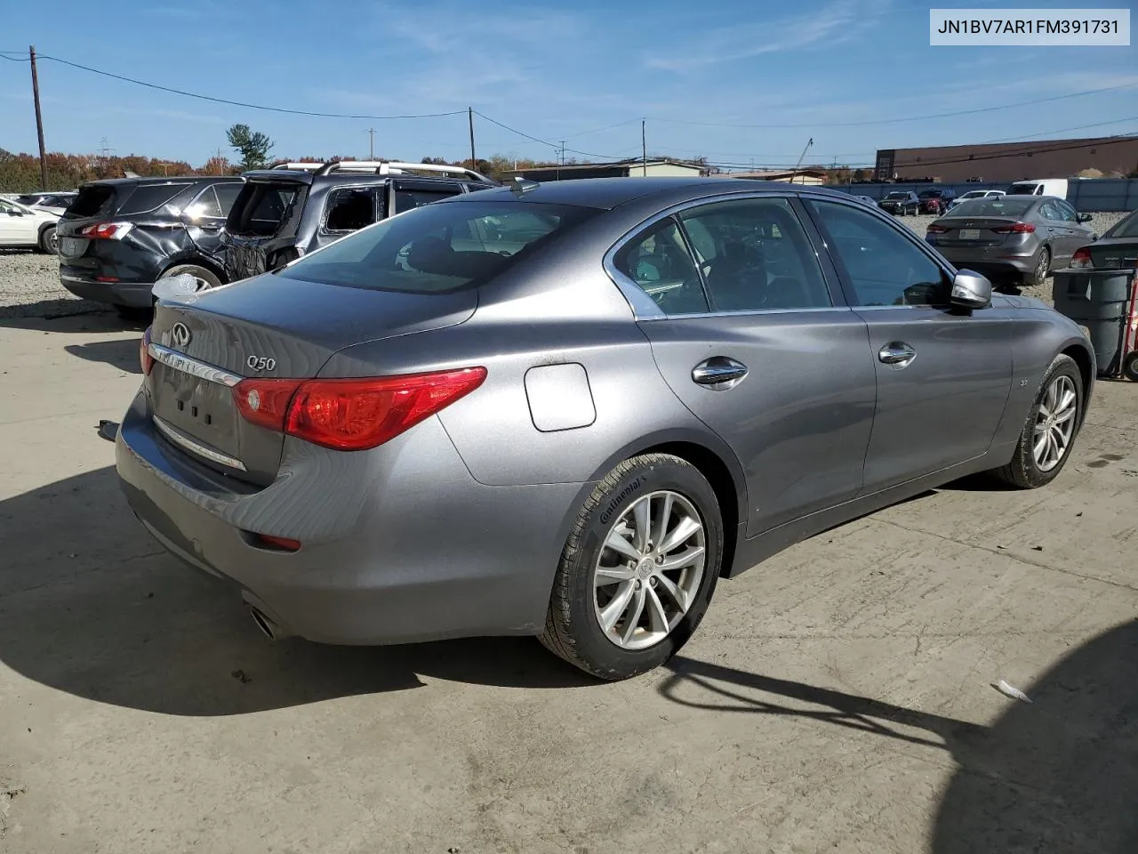 2015 Infiniti Q50 Base VIN: JN1BV7AR1FM391731 Lot: 77807554