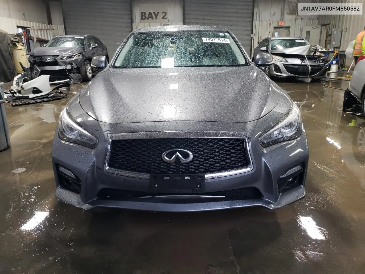 2015 Infiniti Q50 Hybrid Premium VIN: JN1AV7AR0FM850582 Lot: 79017514