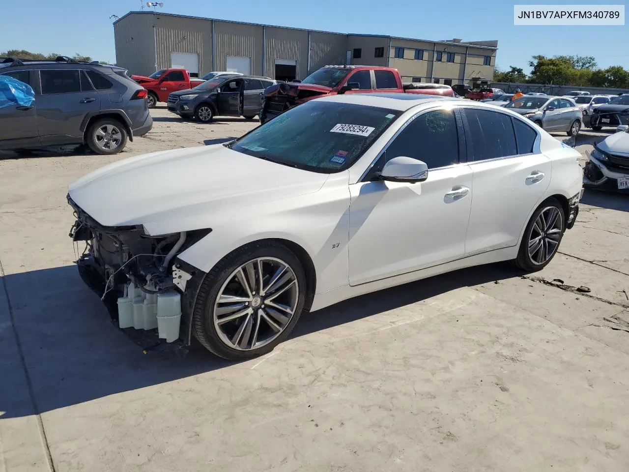 2015 Infiniti Q50 Base VIN: JN1BV7APXFM340789 Lot: 79285294