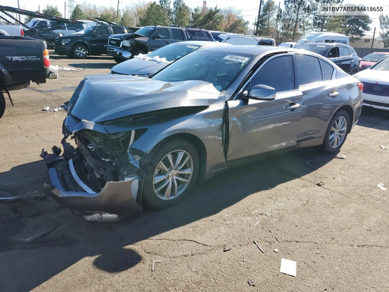 2015 Infiniti Q50 Base VIN: JN1BV7AR5FM418655 Lot: 79514414