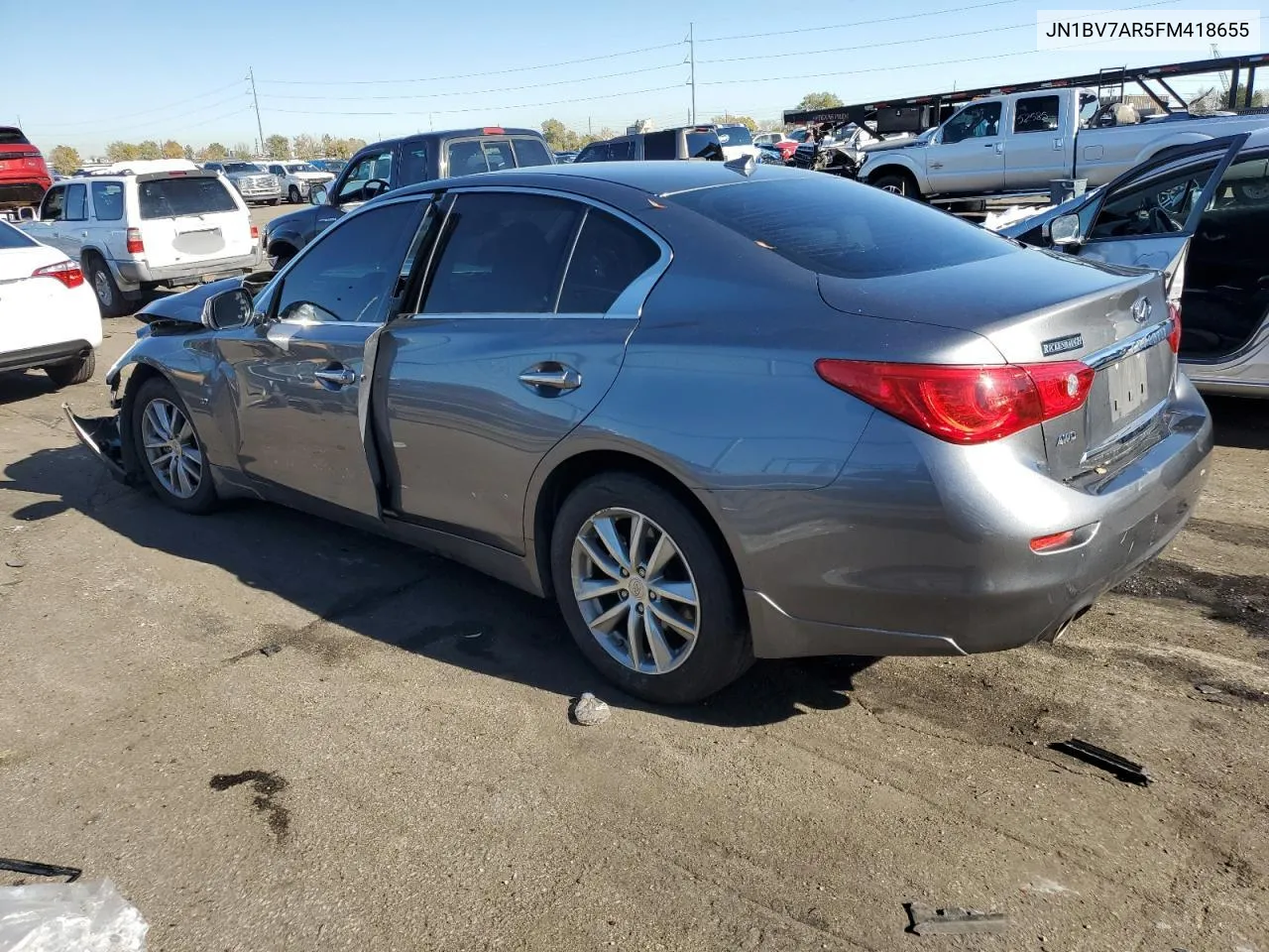 2015 Infiniti Q50 Base VIN: JN1BV7AR5FM418655 Lot: 79514414