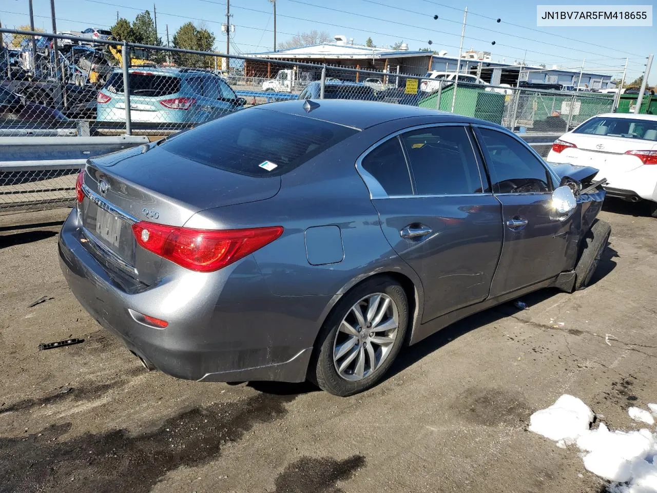 2015 Infiniti Q50 Base VIN: JN1BV7AR5FM418655 Lot: 79514414