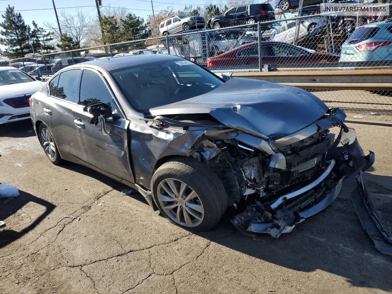 2015 Infiniti Q50 Base VIN: JN1BV7AR5FM418655 Lot: 79514414