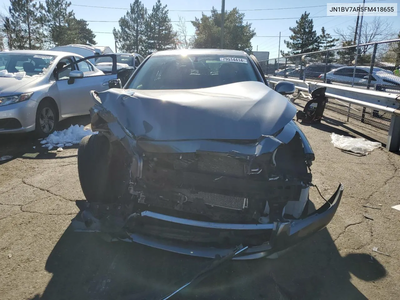 2015 Infiniti Q50 Base VIN: JN1BV7AR5FM418655 Lot: 79514414