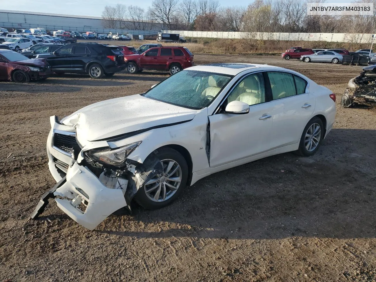 2015 Infiniti Q50 Base VIN: JN1BV7AR3FM403183 Lot: 79952184