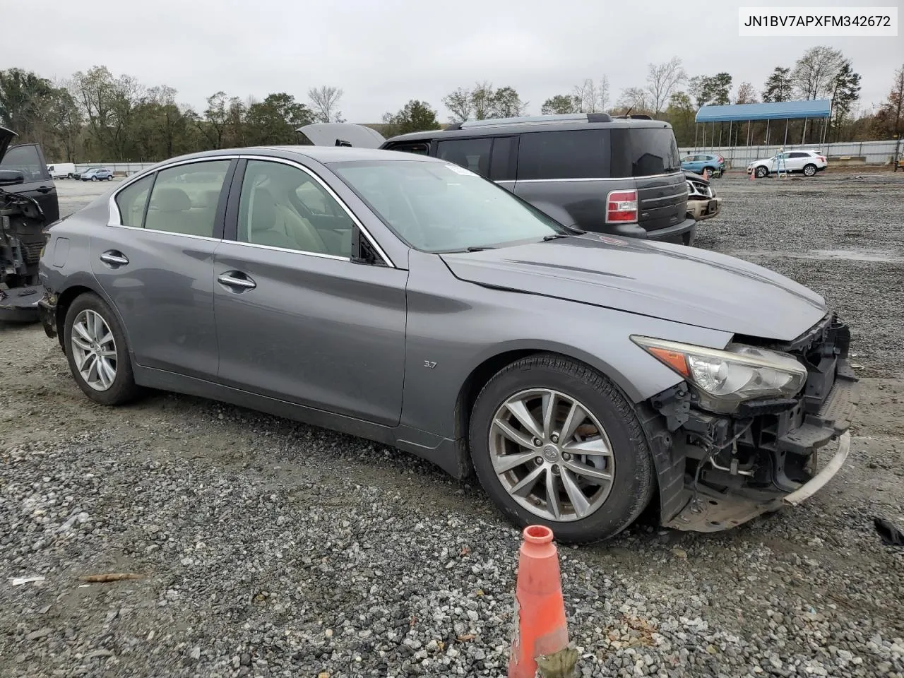 2015 Infiniti Q50 Base VIN: JN1BV7APXFM342672 Lot: 80039764