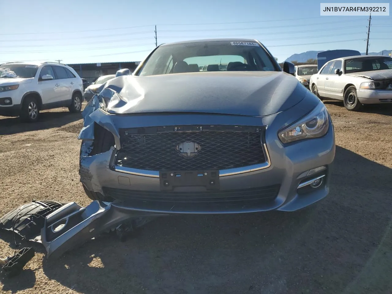 2015 Infiniti Q50 Base VIN: JN1BV7AR4FM392212 Lot: 80587184