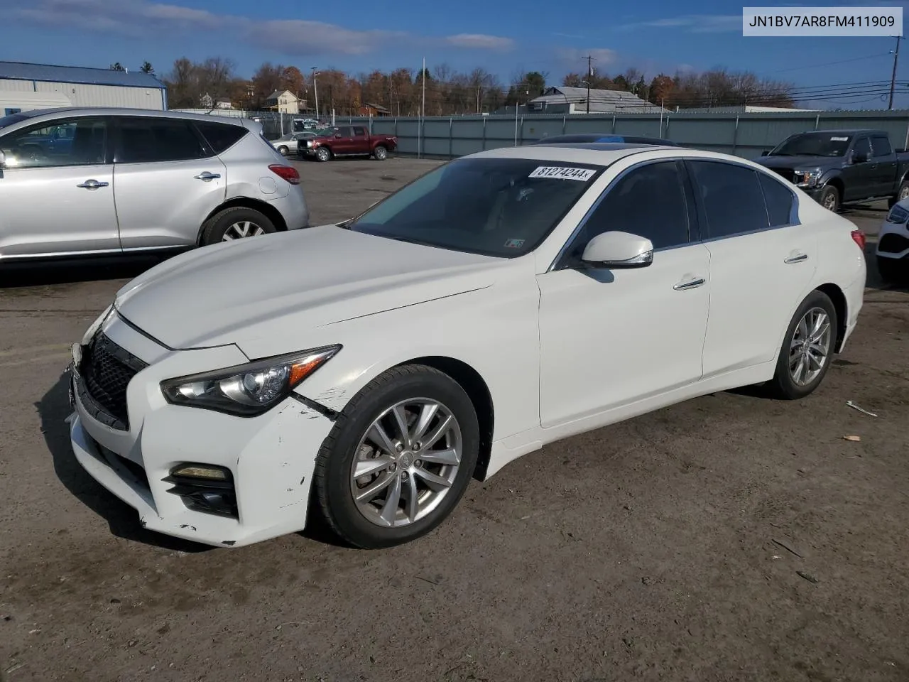 2015 Infiniti Q50 Base VIN: JN1BV7AR8FM411909 Lot: 81274244