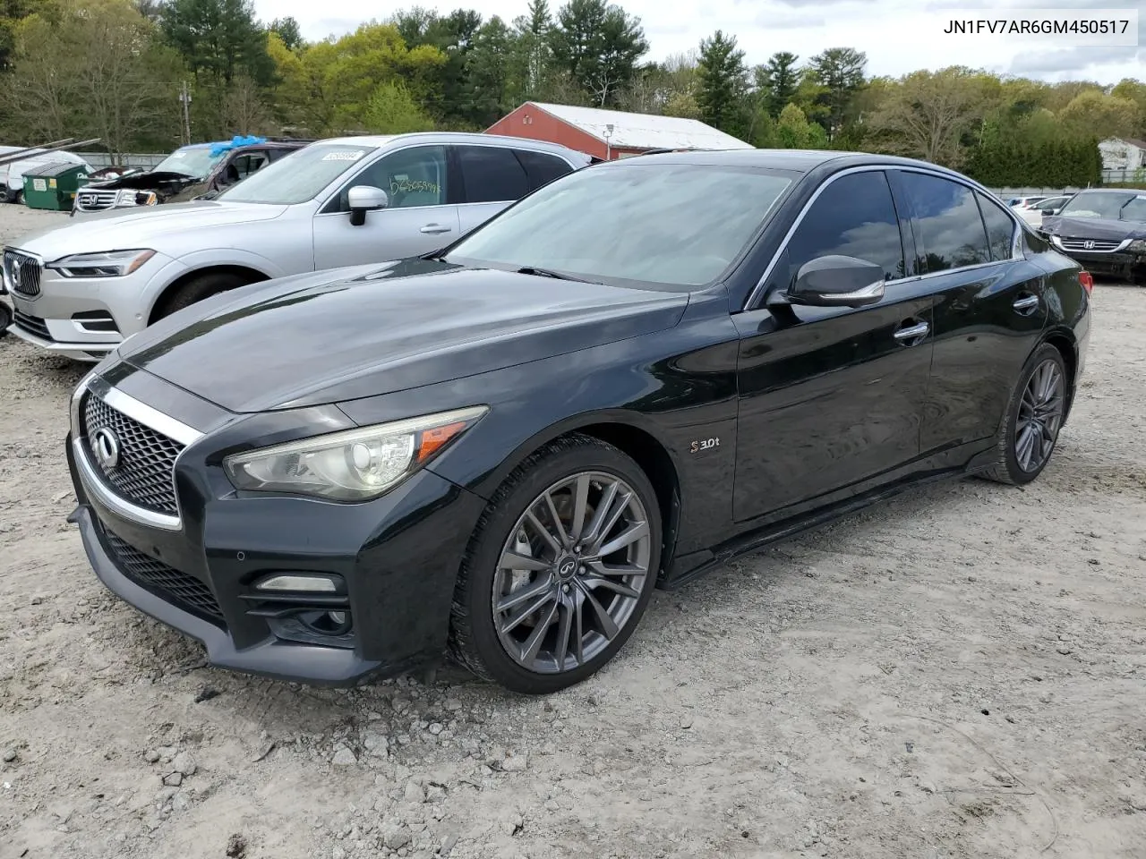 2016 Infiniti Q50 Red Sport 400 VIN: JN1FV7AR6GM450517 Lot: 53244444