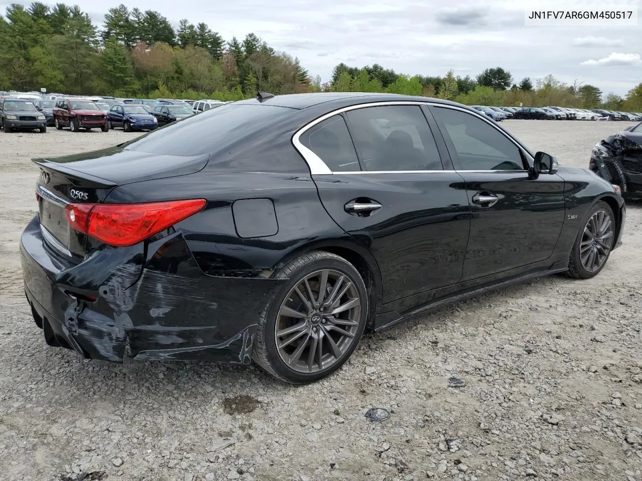 2016 Infiniti Q50 Red Sport 400 VIN: JN1FV7AR6GM450517 Lot: 53244444