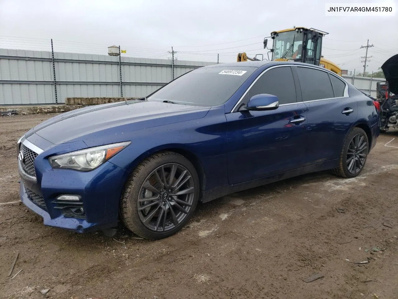 2016 Infiniti Q50 Red Sport 400 VIN: JN1FV7AR4GM451780 Lot: 54697234