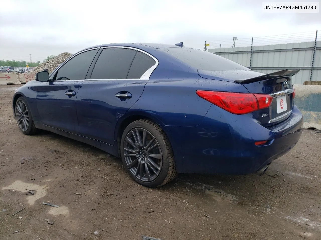 2016 Infiniti Q50 Red Sport 400 VIN: JN1FV7AR4GM451780 Lot: 54697234