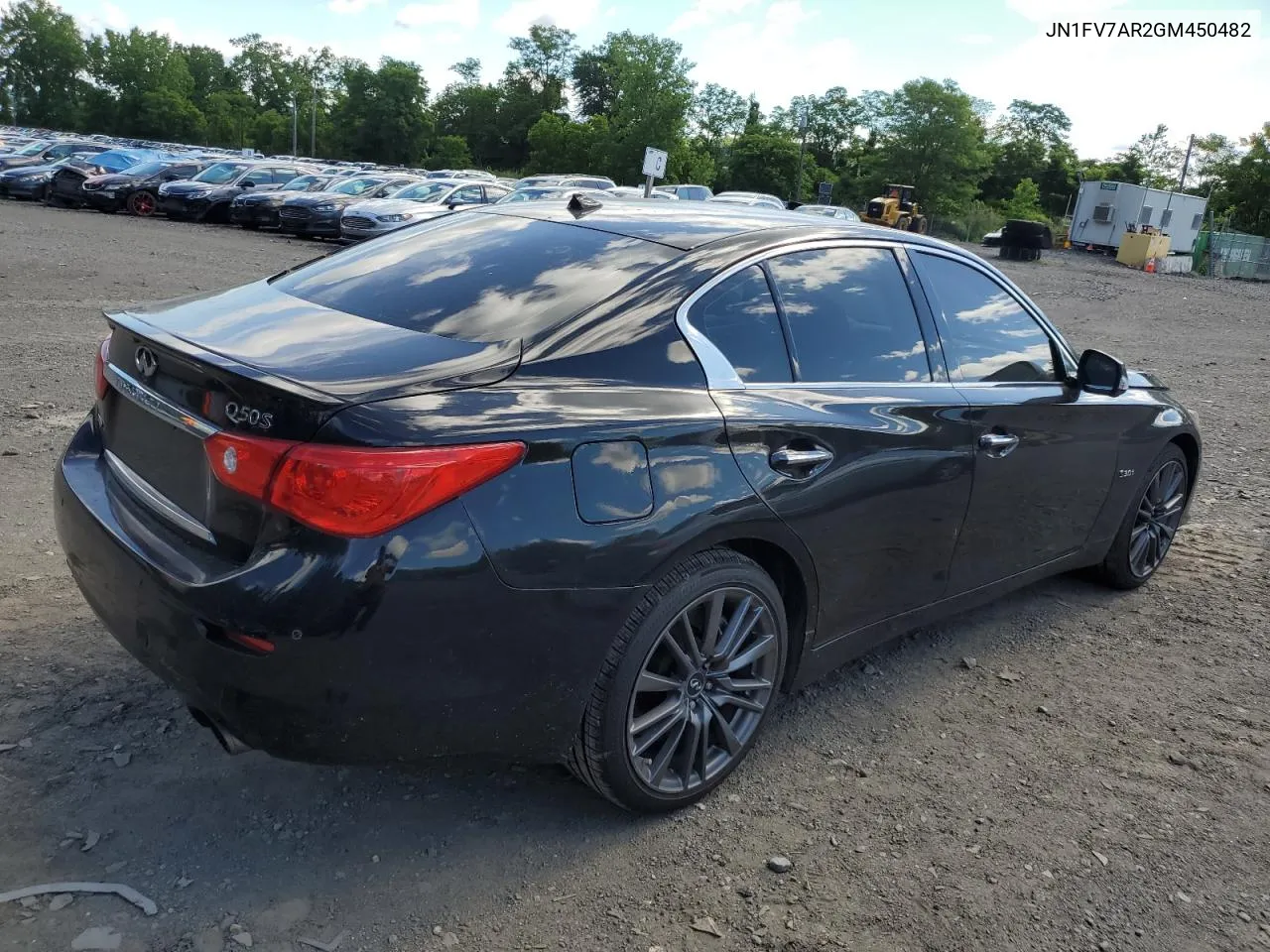 2016 Infiniti Q50 Red Sport 400 VIN: JN1FV7AR2GM450482 Lot: 57382284