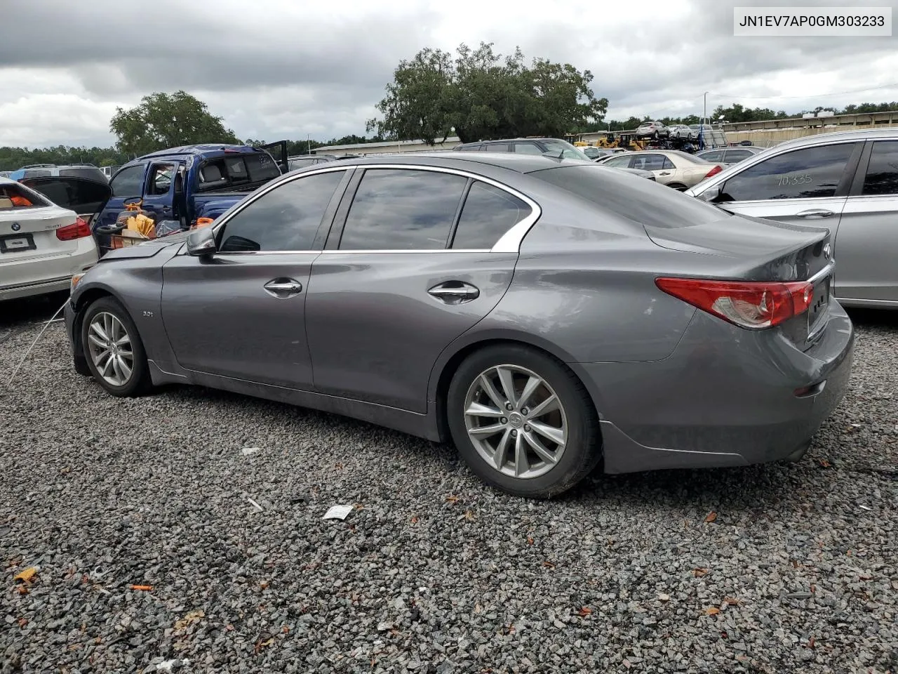 2016 Infiniti Q50 Premium VIN: JN1EV7AP0GM303233 Lot: 59850204