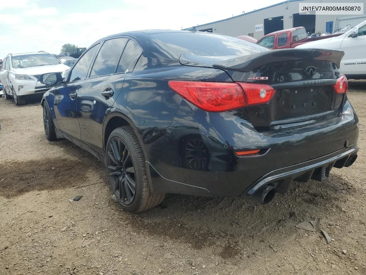 2016 Infiniti Q50 Red Sport 400 VIN: JN1FV7AR0GM450870 Lot: 63775224