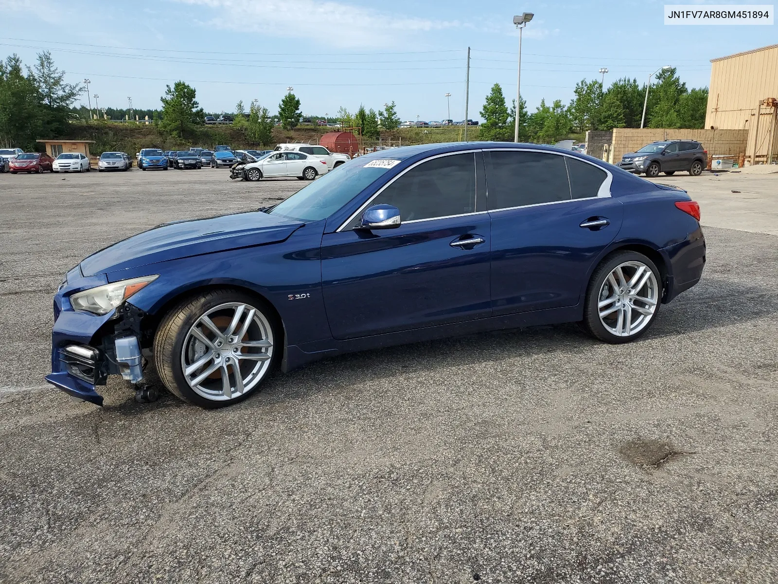 2016 Infiniti Q50 Red Sport 400 VIN: JN1FV7AR8GM451894 Lot: 65235754