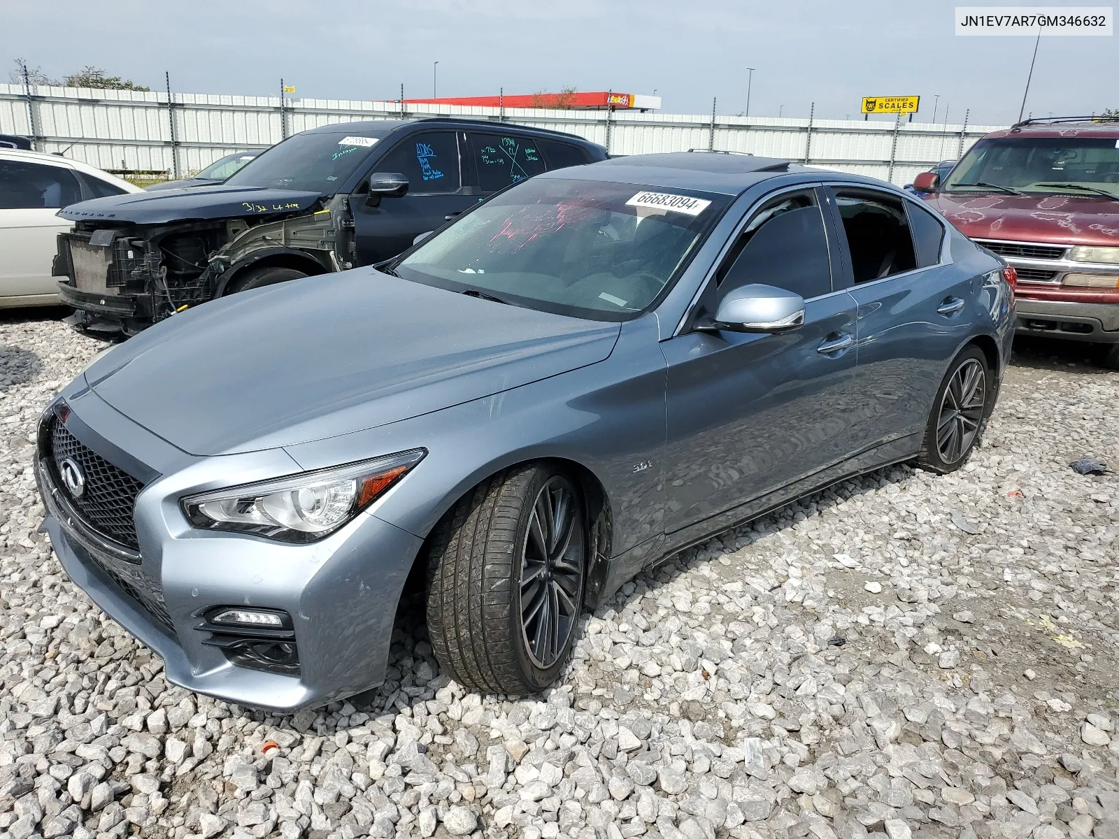 2016 Infiniti Q50 Premium VIN: JN1EV7AR7GM346632 Lot: 66683094