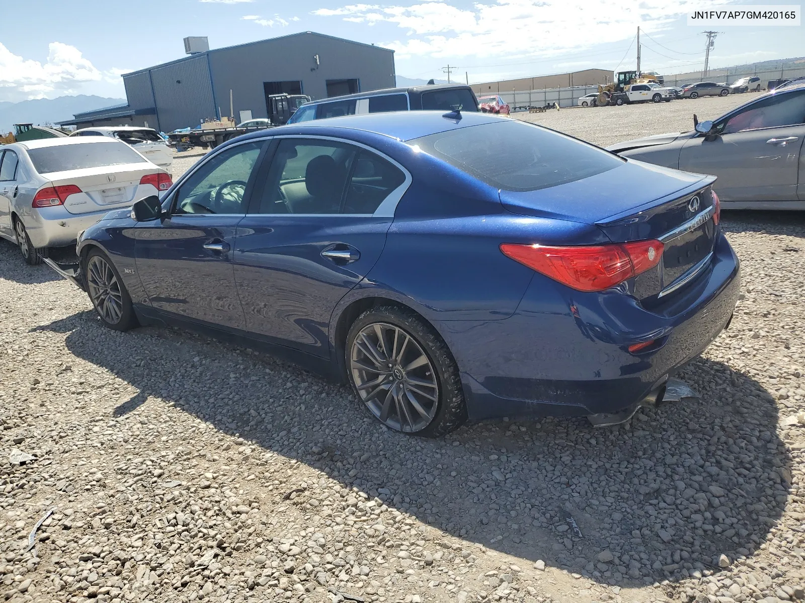 2016 Infiniti Q50 Red Sport 400 VIN: JN1FV7AP7GM420165 Lot: 67647284