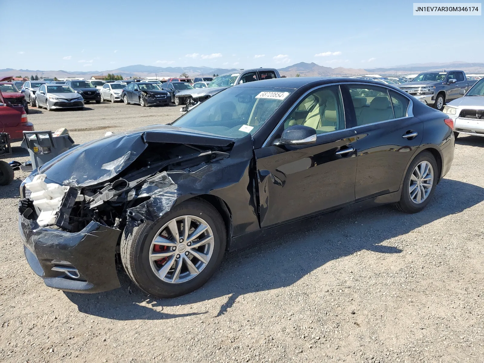 2016 Infiniti Q50 Premium VIN: JN1EV7AR3GM346174 Lot: 68720854