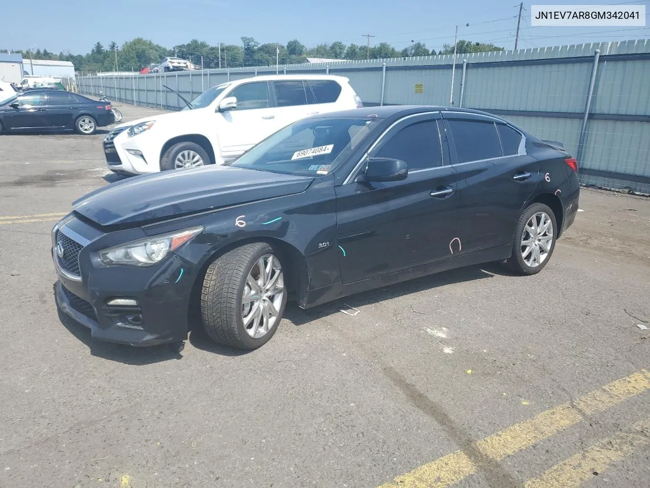 2016 Infiniti Q50 Premium VIN: JN1EV7AR8GM342041 Lot: 69074084