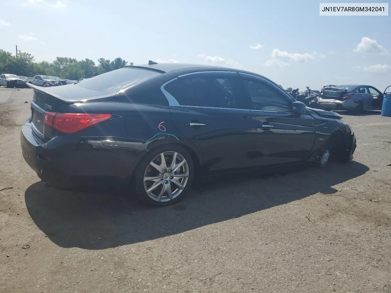 2016 Infiniti Q50 Premium VIN: JN1EV7AR8GM342041 Lot: 69074084