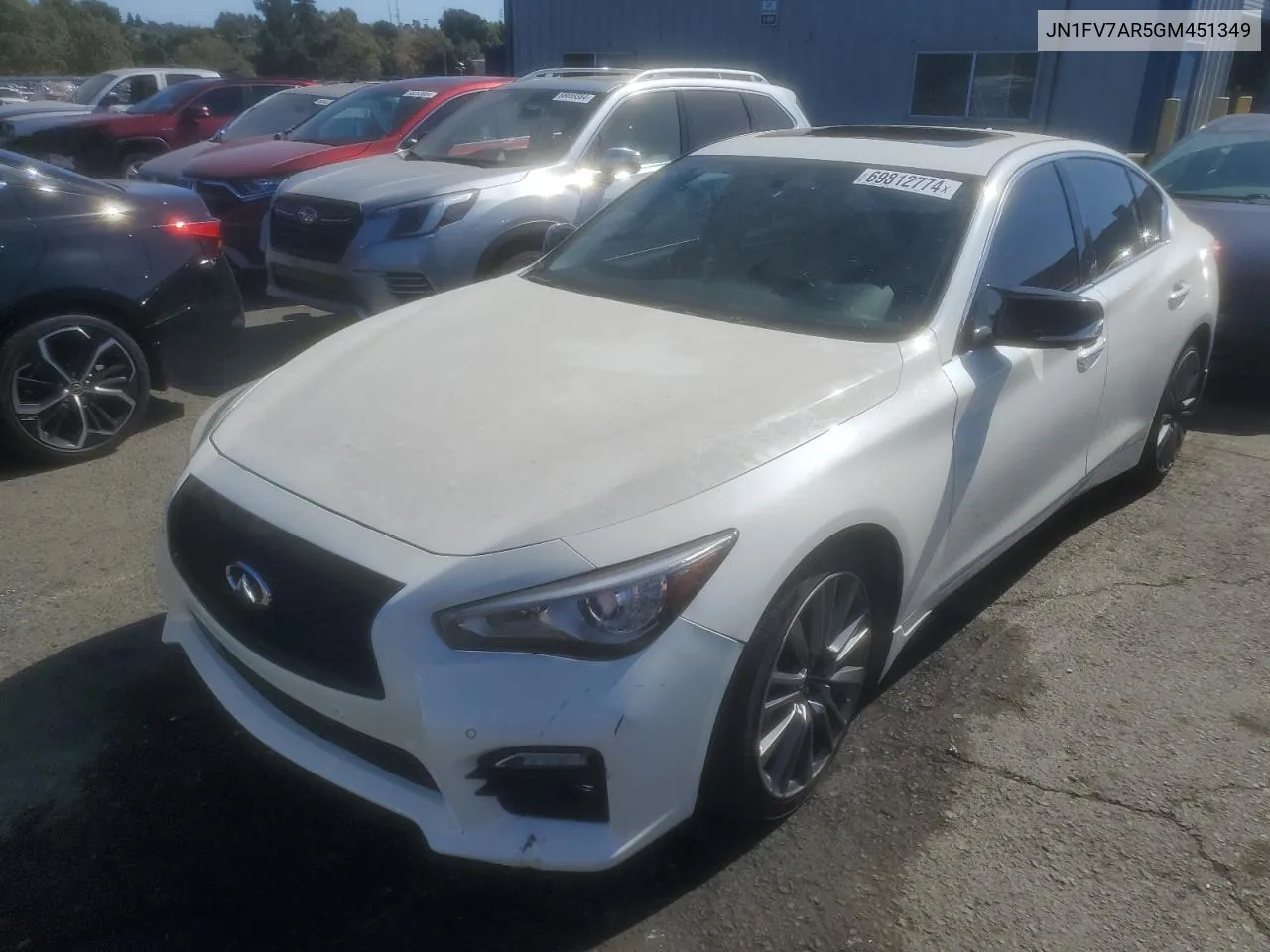 JN1FV7AR5GM451349 2016 Infiniti Q50 Red Sport 400