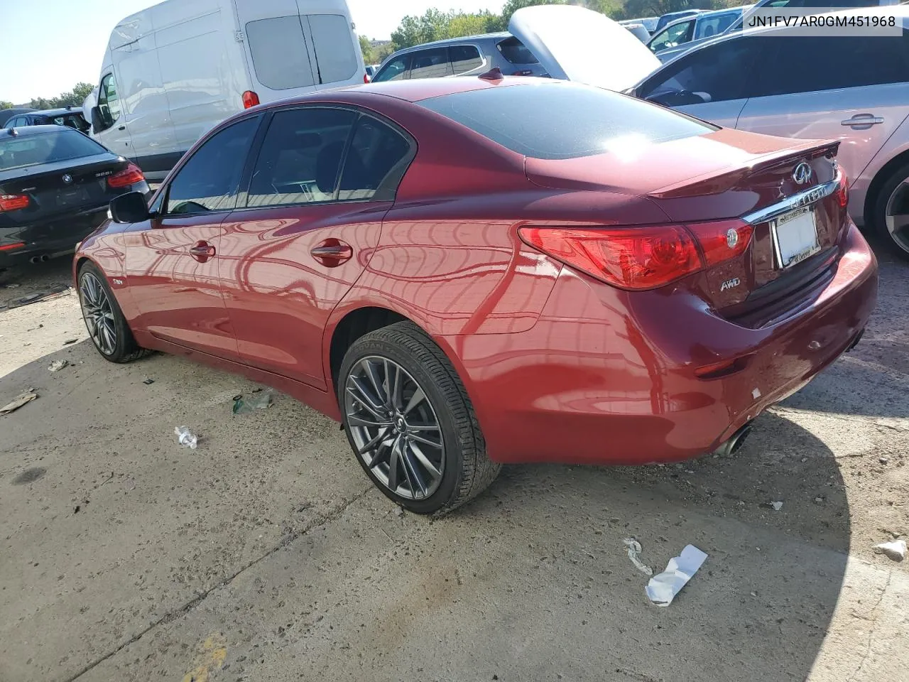 JN1FV7AR0GM451968 2016 Infiniti Q50 Red Sport 400