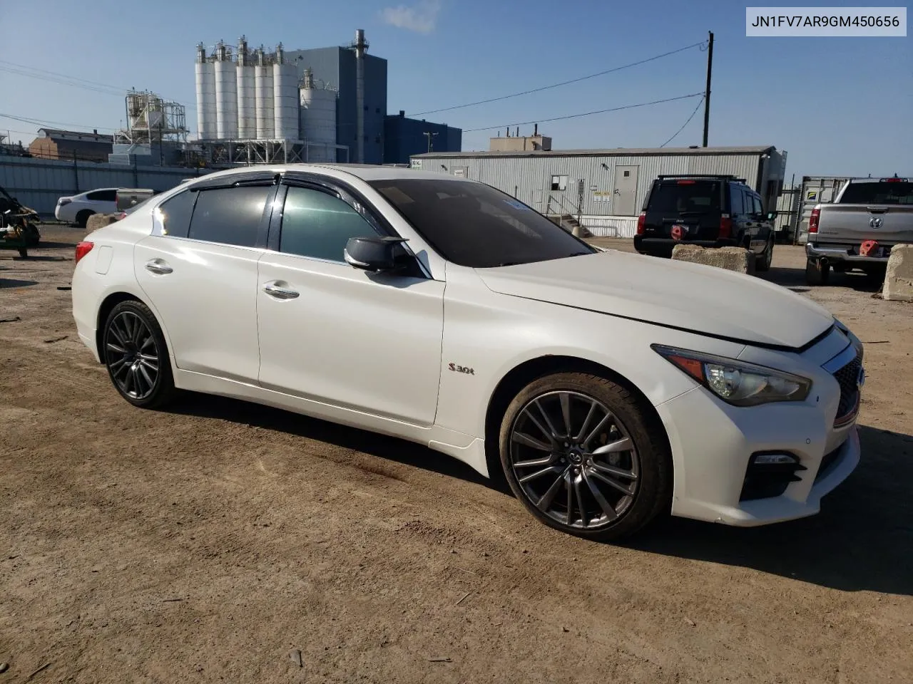 2016 Infiniti Q50 Red Sport 400 VIN: JN1FV7AR9GM450656 Lot: 70445314