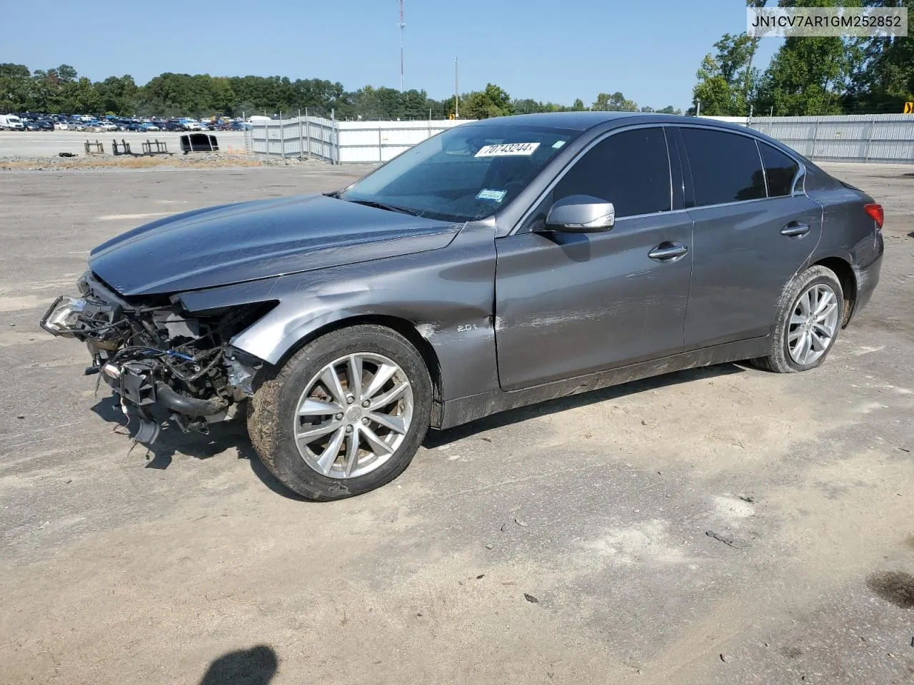 2016 Infiniti Q50 Base VIN: JN1CV7AR1GM252852 Lot: 70743244