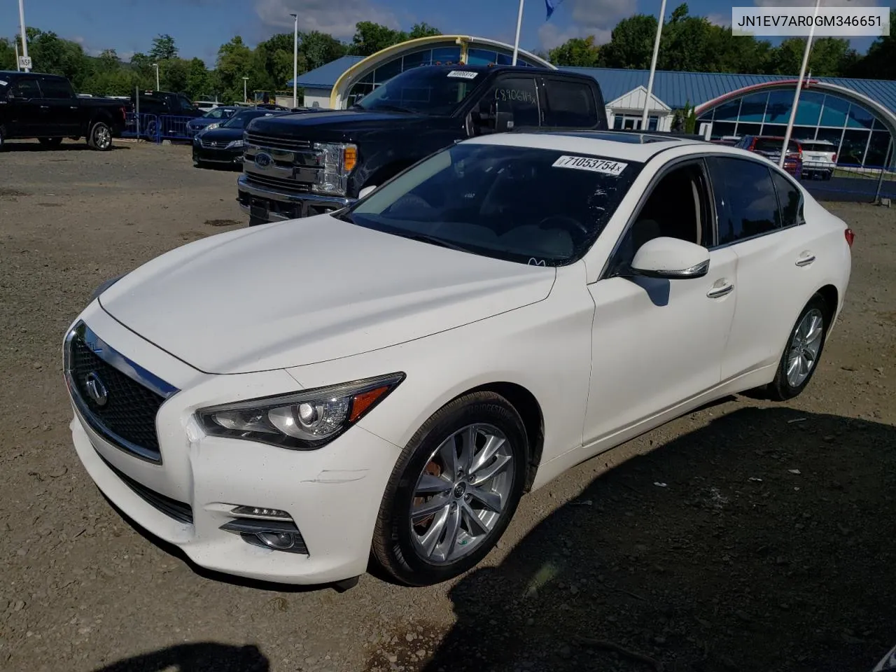 2016 Infiniti Q50 Premium VIN: JN1EV7AR0GM346651 Lot: 71053754