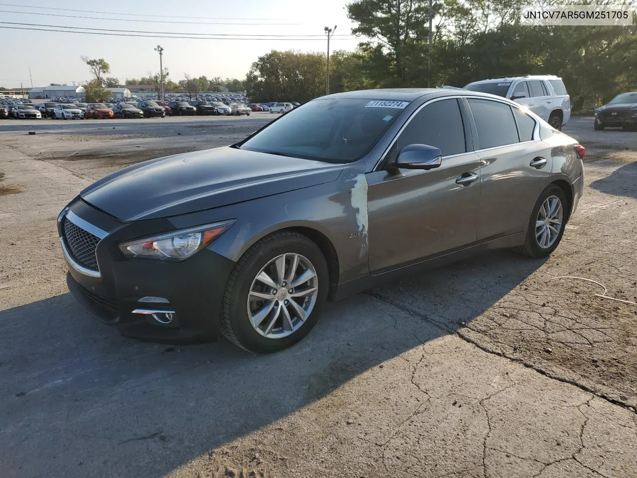 2016 Infiniti Q50 Base VIN: JN1CV7AR5GM251705 Lot: 71152274