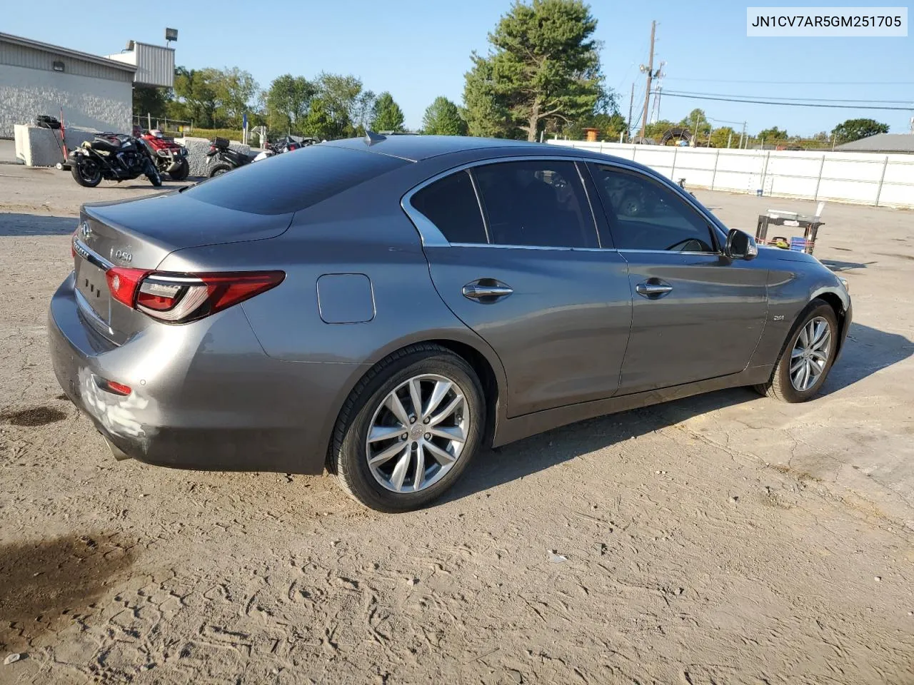 2016 Infiniti Q50 Base VIN: JN1CV7AR5GM251705 Lot: 71152274