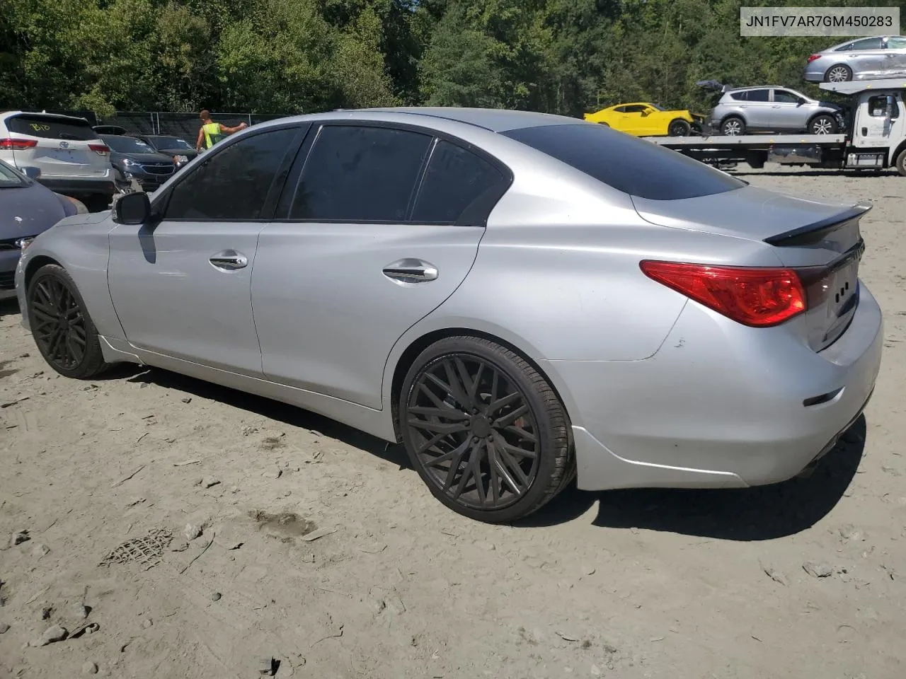 2016 Infiniti Q50 Red Sport 400 VIN: JN1FV7AR7GM450283 Lot: 71295634