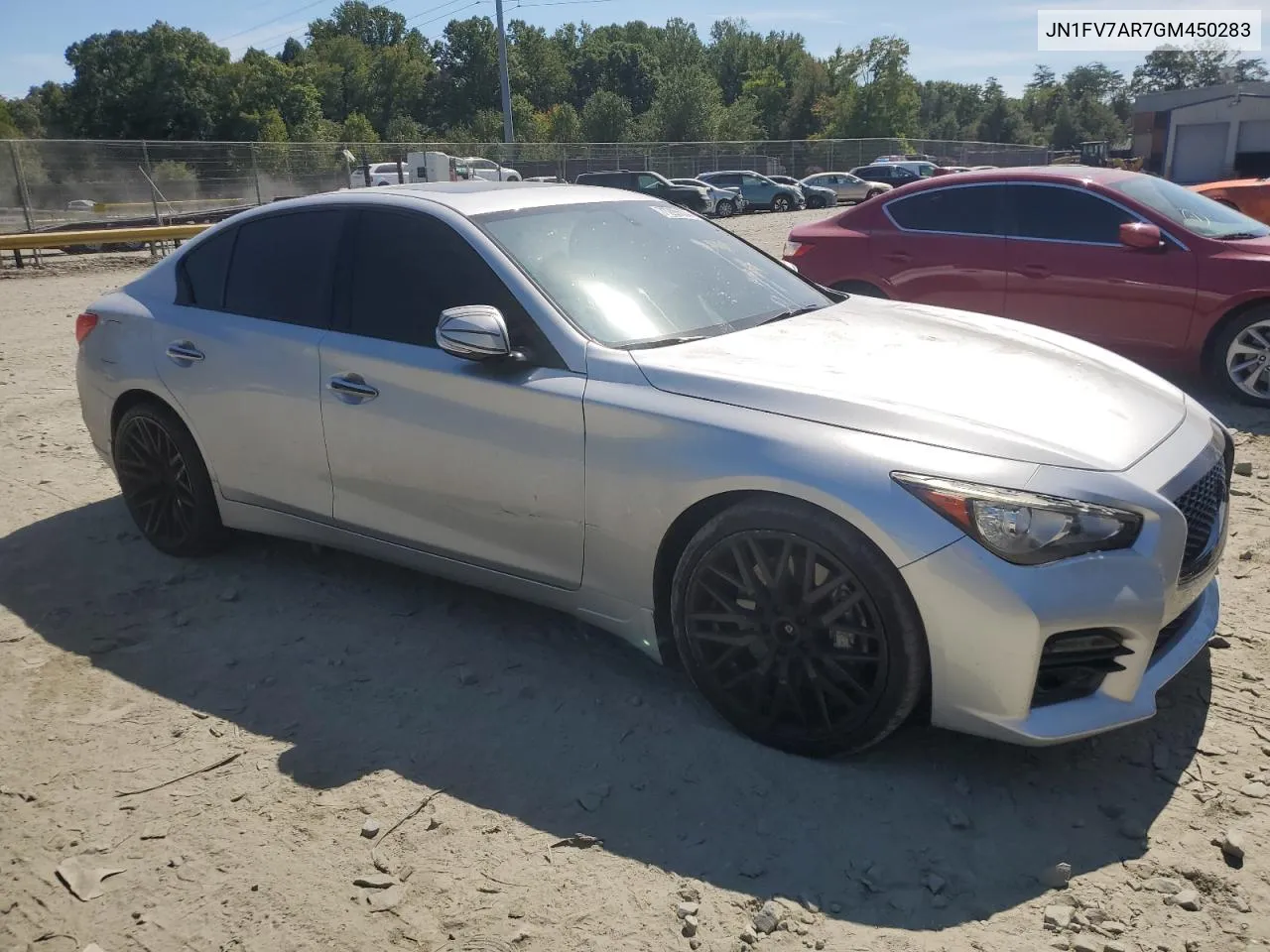 2016 Infiniti Q50 Red Sport 400 VIN: JN1FV7AR7GM450283 Lot: 71295634