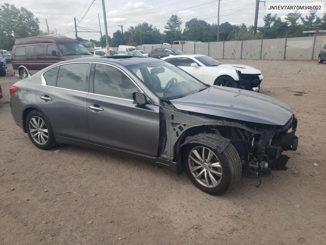 2016 Infiniti Q50 Premium VIN: JN1EV7AR7GM346002 Lot: 71603324