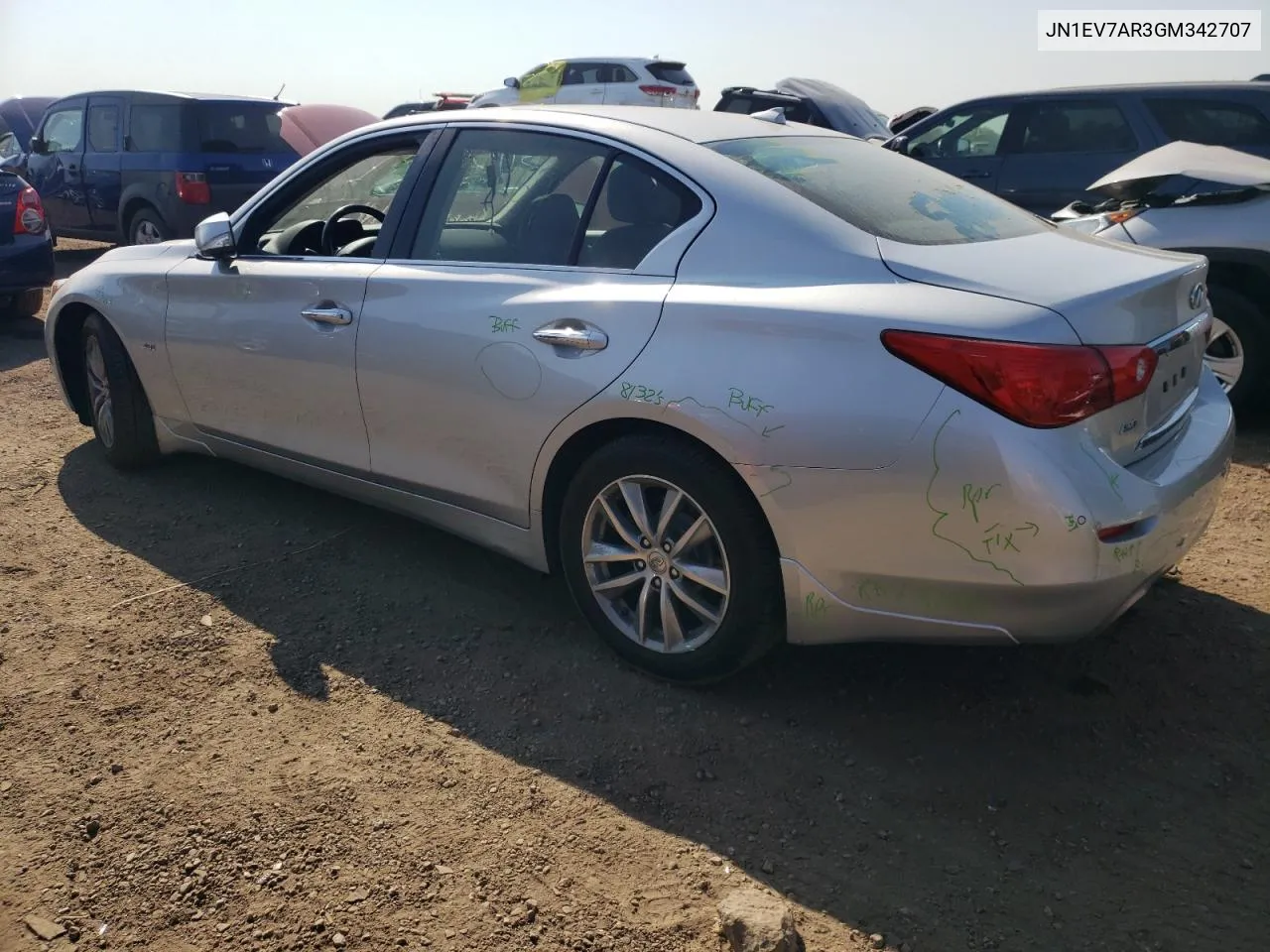 2016 Infiniti Q50 Premium VIN: JN1EV7AR3GM342707 Lot: 71726074