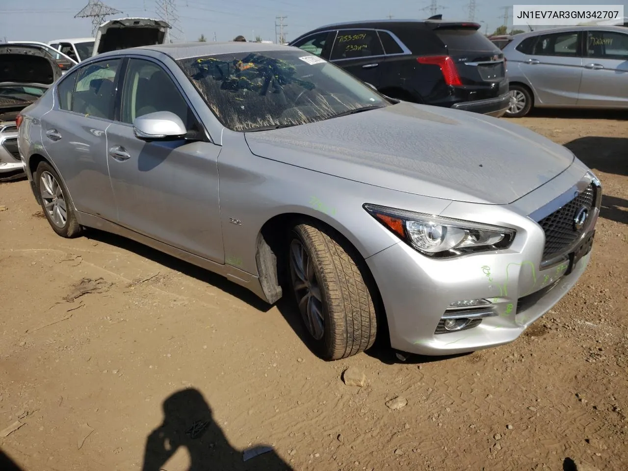 2016 Infiniti Q50 Premium VIN: JN1EV7AR3GM342707 Lot: 71726074