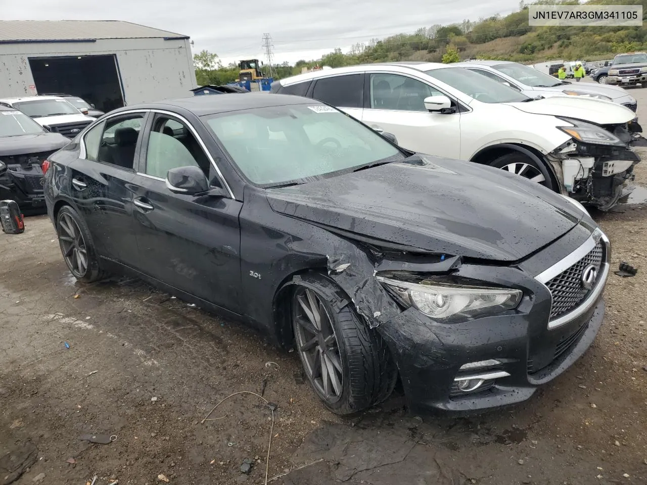 2016 Infiniti Q50 Premium VIN: JN1EV7AR3GM341105 Lot: 72432494