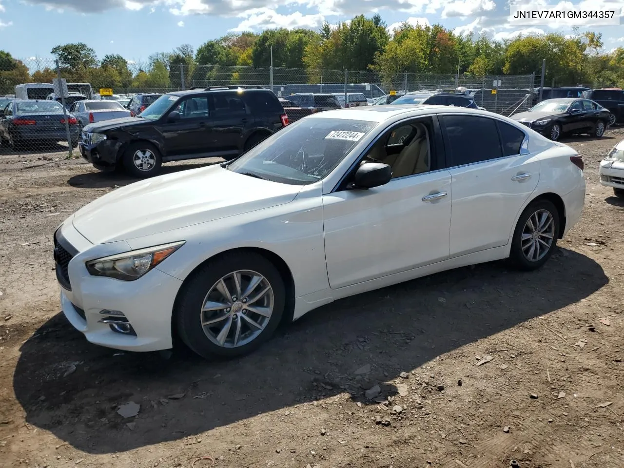 2016 Infiniti Q50 Premium VIN: JN1EV7AR1GM344357 Lot: 72472244