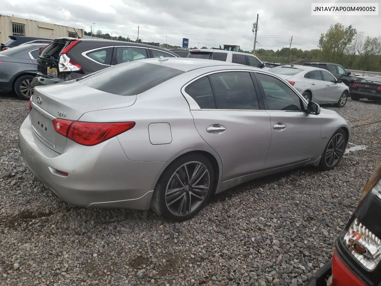 2016 Infiniti Q50 Hybrid VIN: JN1AV7AP0GM490052 Lot: 72843864