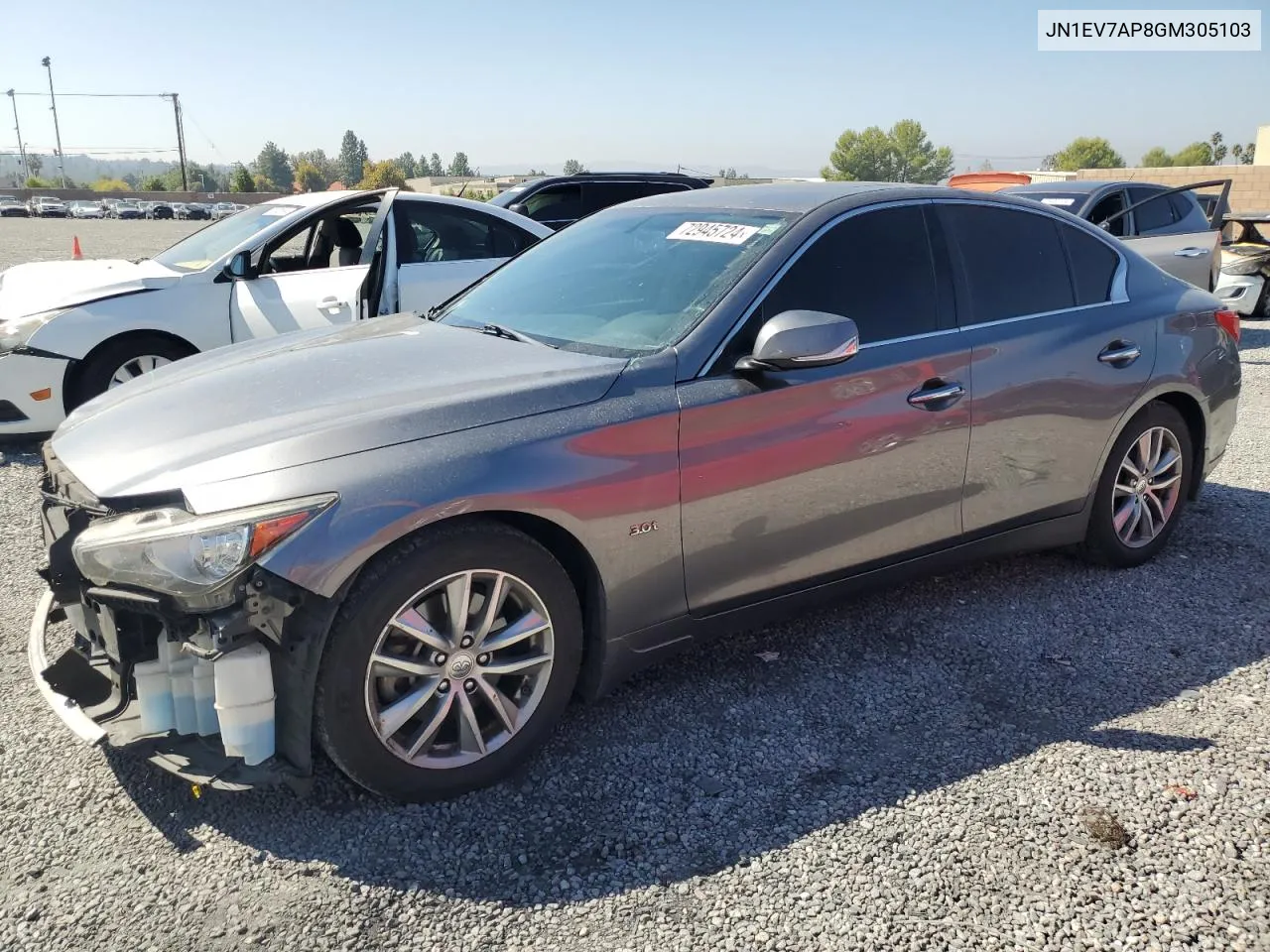 2016 Infiniti Q50 Premium VIN: JN1EV7AP8GM305103 Lot: 72945724