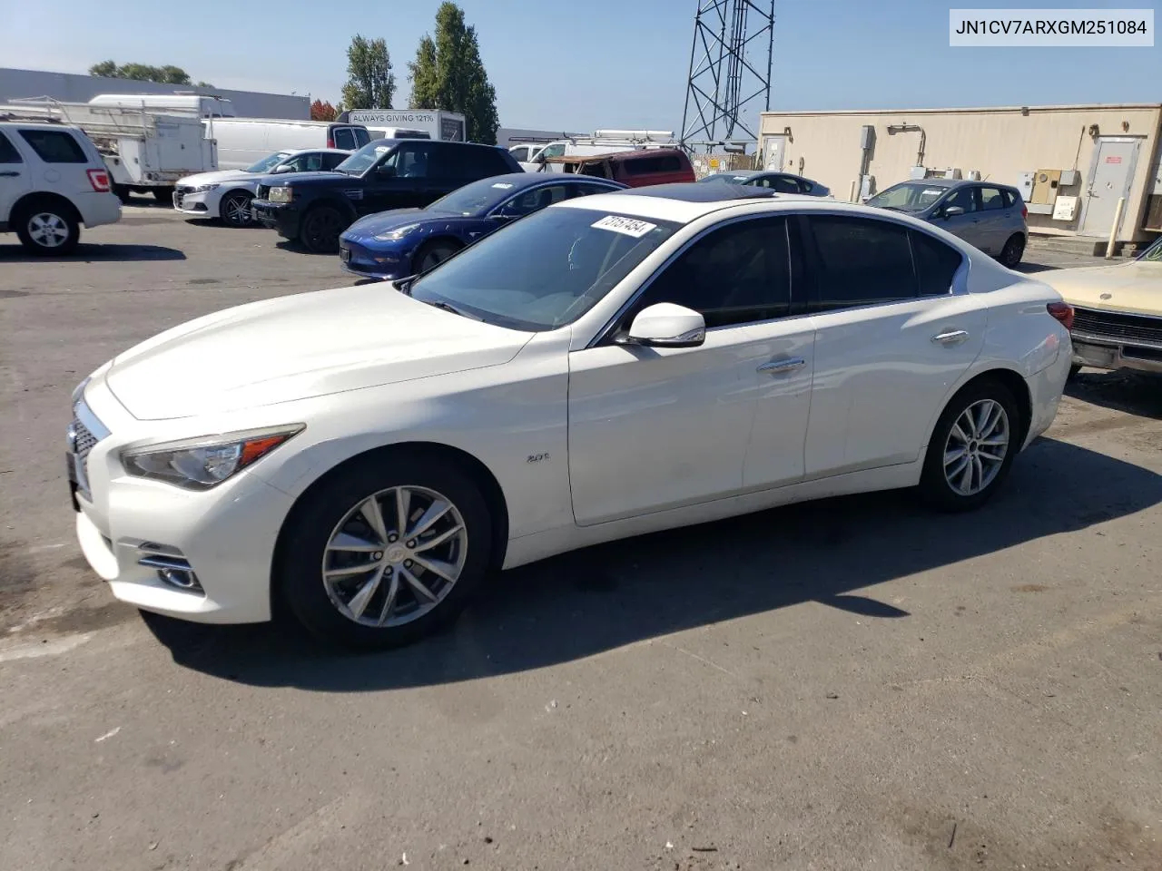 2016 Infiniti Q50 Base VIN: JN1CV7ARXGM251084 Lot: 73157454