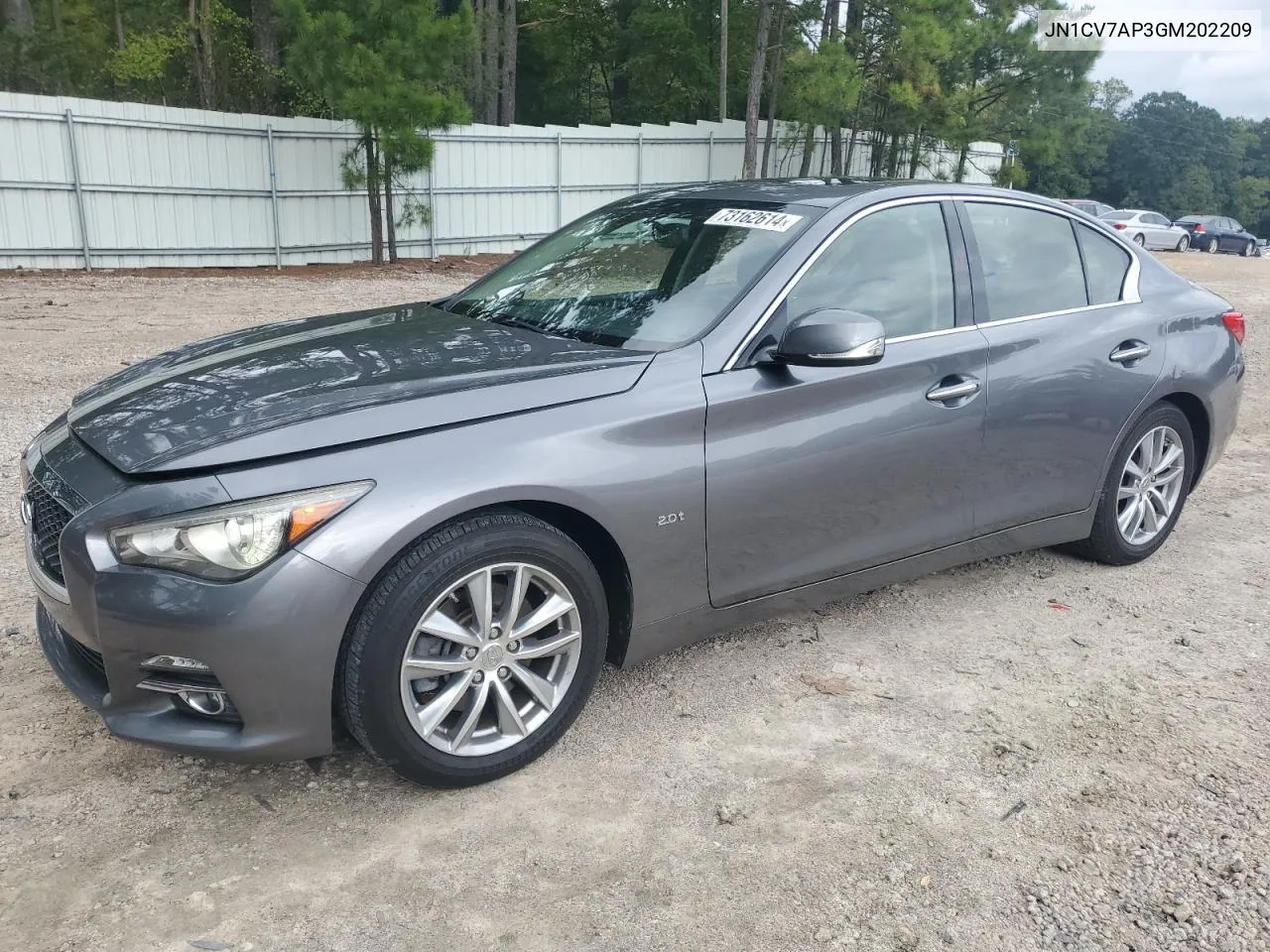 2016 Infiniti Q50 Base VIN: JN1CV7AP3GM202209 Lot: 73162614